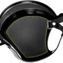 2 x Goaste Dog Helmet for Large Dog, Dogs Motorcycle Helmet with Ear Holes, Doggie Safety Hat with Adjustable Strap for Outdoor Driving Riding(Black, Large)