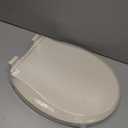 Bemis 500EC Durable Wood Toilet Seat with Easy Clean Hinges, Made in USA, Round, Biscuit