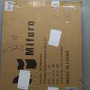 Mifuro 38"x28" Enclosed Bulletin Board, Lockable Weather-Resistant Aluminum Cork Noticeboard for School & Office, Silver Frame w/Grey Flet