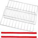 W10550642, WPW10550642 Oven Rack, 24.9"L x 15.16"W, Compatible with Whirlpool WFG505M0MS, WFG32000MS Replacement Parts, Compatible with Amana Series AGR3130BAW, AGR4230BAB, 304 Stainless Steel, 2 Pcs