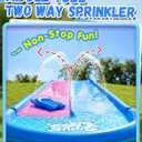 Spring Water 32ft Inflatable Slip and Water Slide for Kids, 2 Racing Lane Giant Slip n Water Slides for Backyard Heavy Duty with 2 Bodyboards, Outdoor Summer Water Toys Funs Sprinkler