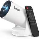 Mini Projector with WiFi and Bluetooth, Portable Projector 4K Support, 5W Soundbase Speaker, Auto Keystone Correction 180Rotatable Smart Proyector for Movie Home HY300 Ultra