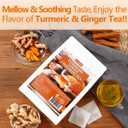 120 Premium Turmeric, Ginger, Cinnamon Blend Tea Bags, 100% Natural & No Additives & Caffeine Free BBD 03/19/27