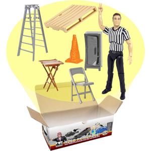 Wrestling Referee Action Figure & Accessory Set for Wrestling Action Figures