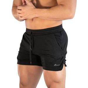 Surenow Mens Running Gym Shorts 3 Inch Breathable Lightweight Athletic Sport Shorts Training Workout Shorts with Pockets (Large, Black)