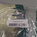 Artoid Mode Xmas Tree Gifts Vinyl Christmas Placemats Set of 4, 12x18 Inch Washable Plastic Non-Slip Woven Winter Table Mats for Party Kitchen Dining Decor (Green)