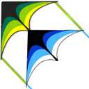 Mint's Colorful Life Delta Kite for Kids & Adults, Extremely Easy to Fly Kite for Beach Trip, Best Kites for Beginners, 300ft String Handle Included