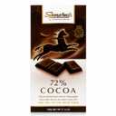 SCHMERLING'S Swiss Chocolate 72% Cocoa Natural Vegan, Gluten Free, Paleo, Non GMO, Non Dairy, Fair Trade Dark Parve Chocolate, OU - 3.5oz (EXP 04/30/27)