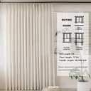 MAIHER 100 Inch Extra Wide Pinch Pleated Curtains, Light Filtering Natural Linen Semi Sheer Curtains 96 Inches Long for Living Room Soft Drapery Pinch Pleat Drapes with Hooks (1 Panel, 100 W x 96 L)