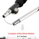 Aluminum Collapsible Ultralight Travel Trekking Hiking Pole for Men and Women (Fits 5'3" - 6'2") (1 PC(1 Pole), Silver)