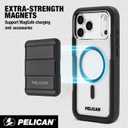 Pelican Voyager iPhone 17 Pro Max Case [Compatible with MagSafe] Rugged Phone Case, 24ft Military-Grade Drop Protection - Heavy Duty Cover w/Belt Clip Holster for iPhone 17 Pro Max - Black/Clear
