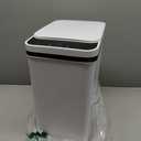 Automatic Trash Can, Touchless Motion Sensor Garbage Can with Lid, Smart Plastic Slim Wastebasket for Bathroom, Office, Rv, Bedroom, Living Room, White