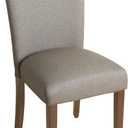 HomePop Parsons Classic Upholstered Accent Dining Chair, Single Pack, Gray
