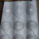 Syhood 24 Pcs Christmas Crystal Glass Ornaments Clear Vintage Acrylic Hanging Ornaments Christmas Drop Icicle Teardrop Ball Decorations for Xmas Tree Winter Party Supplies, 15 Style Assorted Size