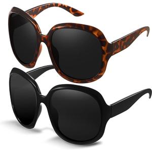 miyya Bug Eye Oversized Polarized Sunglasses Womens, Trendy Retro Sun Glasses for Women 2025, Oversized UV Protection Shades