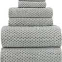 YTYC Towels, 39x78 Inch Oversized Bath Sheets for Adults Luxury Extra Large Bath Towels Sets of 6 Super Soft Shower Towels for Bathroom Microfiber 80% Polyester (Grey,6 Piece)