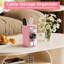 neotidy Hair Accessories Organizer with Hair Brush Holder, Rotating Hair Tie Product Organizer for Girls, 3-Tier Makeup Brush Holder for Clips, Bows & Brushes (Pink, 3-Tier)
