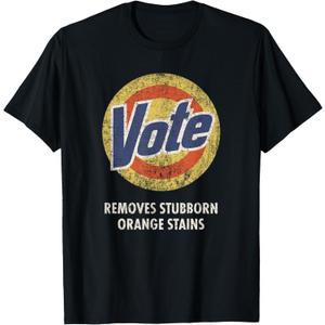 Anti-Trump Vote Laundry Detergent Funny Vintage T-Shirt, Size S