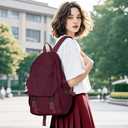 coowoz Lightweight School Bag Casual Daypack College Laptop Backpack for Men Women Water Resistant Travel Rucksack for Sports High School Middle Bookbag for girls(Red)