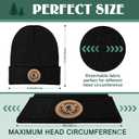 Bigfoot Beanie with Embroidery Sasquatch Beanie Hat for Men Women Big Foot Hats Gifts for Dad Knit Hat Warm Winter
