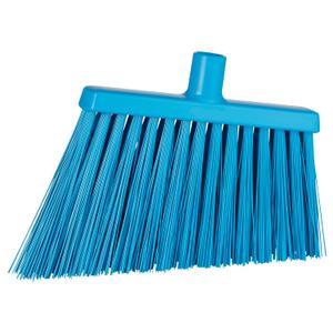 Vikan 29143 Broom,Angle Cut,Stiff,11",PP/PET,Blue