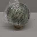 LUSHARBOR Battery Powered Lamp with Timer, Cordless Battery Operated Table Lamp with LED Bulb, Decorative Small Lamp Glass for Nightstand Bedside Bedroom Living Room-Green