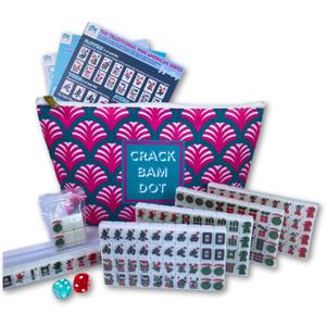 Mini American Mahjong Set for Travel and Fun | Small Size (0.8"x0.5"x0.4") | Gift or On-The-Go Game. (Standard Edition)