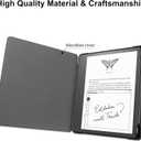 Slimshell Clear Case for Kindle Scribe 10.2" (2024/2022 Release),Kindle Scribe Case Cover 10.2 inch 2024/2022 with Pen Holder and Auto Sleep/Wake Function-Grey