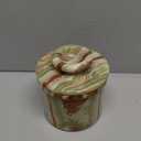 Green Onyx Butter Keeper - Round Marble Butter Dish for Countertop, 4" x 3.5" Butter Crock, Natural Green Onyx Kitchen Decor, Handle With Care