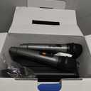 VOSOCO Karaoke Machine, Portable Bluetooth Karaoke Speaker with 2 Wireless Microphones, PA System for Adults Kids with LED Lights & Echo Adjustment, Supports TWS/TF/USB/AUX for Home Party (T03-2 MICS)