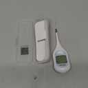 Boncare 9 Seconds Basal Body Thermometer for Ovulation, Oral Thermometer for Adults and Kids - Accurate Rectal Thermometer, with Fever Alarm and Large Display (Rice-White)