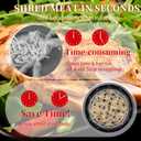 3 x Chicken Shredder,Chicken Breast Shredder Tool Twist,Transparent Lid,Large Meat Shredder Machine - Ergonomic Handle,Dishwasher Safe,Anti-slip,Cleaning Brush,Heat Resistant,BPA Free (Black)