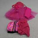 80s Outfit for Kids Girls 16 Pcs 80s Costume Accessories Set Fun Girls 1980s Outfit for Halloween Retro Party Cosplay (9-10 Years, Pink) Large