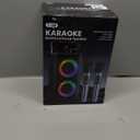 Bluetooth Speaker with 2 Wireless Microphones - Big Party Speaker for Adults Kids Karaoke with Lights - Portable Rechargeable Floorstanding Speakers Support TWS/AUX/USB/TF Card for Home Party Gift