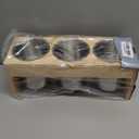 ZOOFOX 3 Pack Silverware Holder, Stainless Steel Utensil Organizer with Wood Base, Flatware Caddy for Spoons, Knives and Forks, Great for Kitchen Table, Cabinet, Pantry