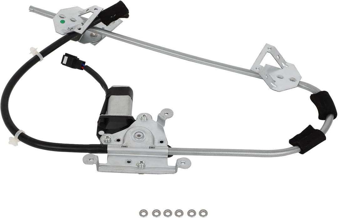 FINDAUTO 741-538 Front Left Side Power Window Regulator With MotorFit for 1987 1988 1989 1990 1991 1992 1993 1994 1995 1996 for Jeep Cherokee,1987-1992 for Jeep Comanche