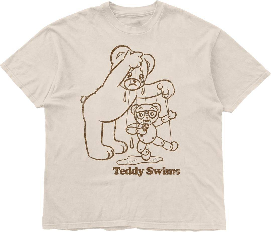 Teddy Swims Unisex Adult Teddy Swims Broken Record T-Shirt, Medium
