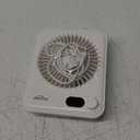 WHATOOK Small Desk Fan Personal Fans: 5000mah 25 Hours Battery Office Quiet Mini Desktop Fan Portable Rechargeable Travel Essentials (White, 2000)