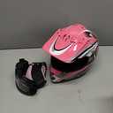 JAGASOL DOT Youth Motocross Offroad Street Dirt Bike Helmets for Kids 8-18,BMX MX ATV Helmet with Goggles DOT Approved(Pink,S)