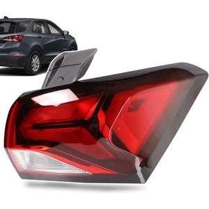Lathsy Halogen Type Tail Light Outer Compatible with 2022 2023 2024 Chevy Equinox Right Passenger Side Taillight With Side Light Replace 85132582
