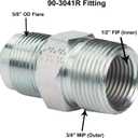 Dormont Safety-Shield 30C-3141-36B Coated Stainless Steel Standard Gas Appliance Connector 5/8 Inch Outer Diameter 1 /2 Inch Inner Diameter, 1/2 Inch MIP & 3/4 Inch MIP, 36 Inches