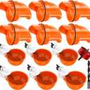 Chicken Feeder No Waste Automatic Poultry Feeder Ports Kit Chicken Feeders and Waterer Set