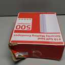 #10 Envelopes Letter Size Self Seal | 500 Business Mailing Security Peel and Sealing Envelope | 100% Tinted | no 10 White Windowless Legal Regular Plain Envelops Pack | 4-1/8 x 9-1/2 Inches | 24 LB