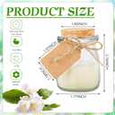 MTLEE 25 Pcs Wedding Jar Candles for Guests Wedding Candle Gift Natural Wax Candles with DIY Tag Cards for Bridesmaid Baby Shower Party Favors Home Supply Decor, Scents of Jasmine