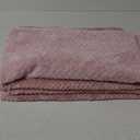 Reginary 4 Pack Fuzzy Blanket 30 x 40'' Waffle Flannel Baby Throw Blankets Warm Nursery & Crib Blankets for Girl & Boy Newborn Infant(Pink)