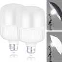 NEEWER E26 35W LED Light Bulbs, 2 Packs, 3150 Lumens/5700K/CRI 93+/15000h Lifespan, Bright Video Photography Lighting, Silent/No Flicker/Non Dimmable 350W Incandescent Equivalent