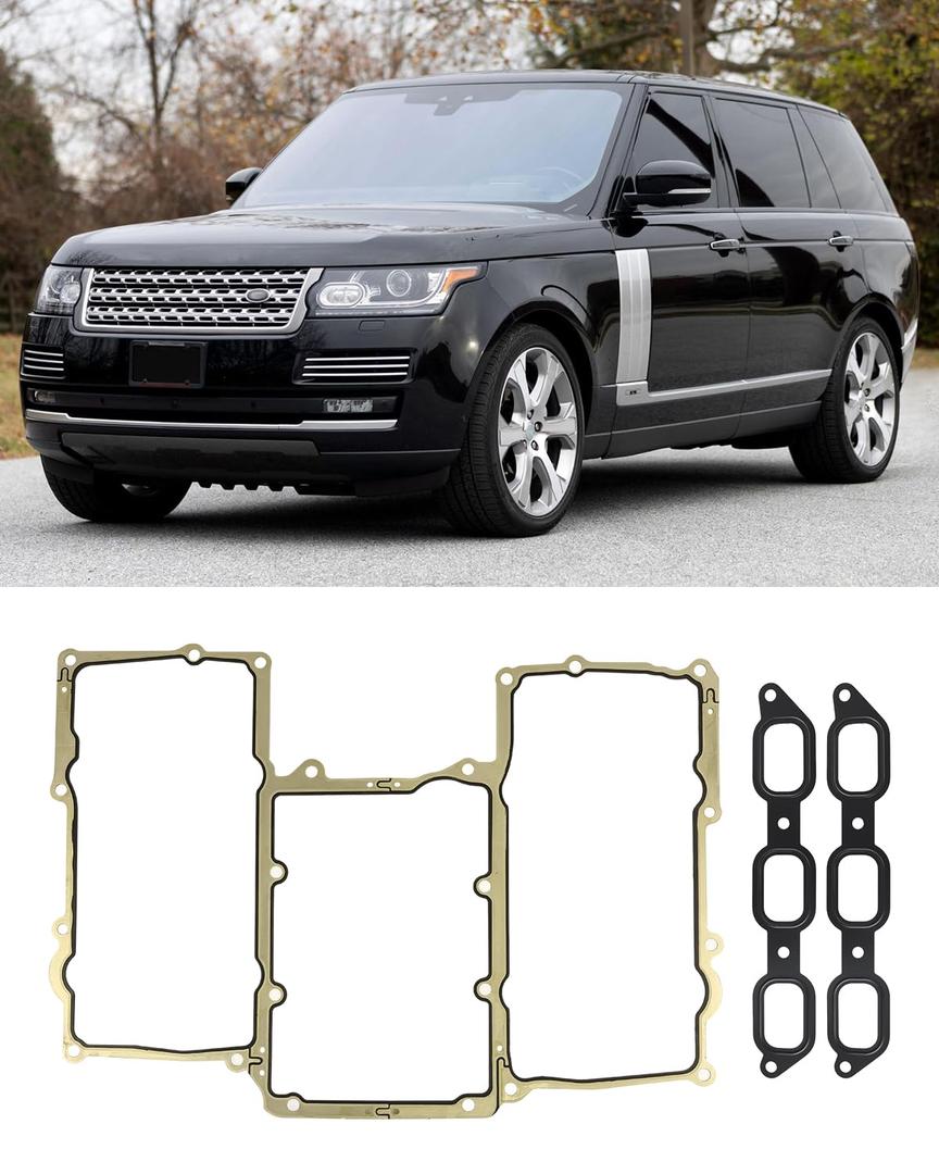 Intake Manifold Gasket Set for Land Rover Rover Range 2013-2021/ Sport 2014-2022, LR4 2014-2016 Range Rover VELAR/Discovory/Jaguar LR041681 & LR041680 3.0L SC V6 Petrol Engines