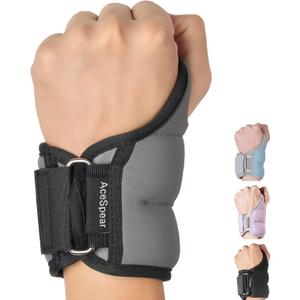 AceSpear Wrist Weights with Thumb Loops Lock for Men Women 1lb*2 2lbs*2 3lbs*2 Ankle Weights Weighted Gloves for Running Strength Training Walking Exercises