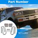 Street Edge 4" Extruded Aluminum Rear Lowering Blocks & Angle Compatible with Toyota Pickup 1984-1995