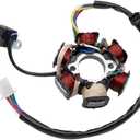 PRO BAT 6 Coil 5 Wire GY6 Stator Magneto 6 Coil Pole for GY6 125cc 150cc Chinese ATVS Quad Bikes Dune Buggy Go Kart UTV Moped Scooter Coolster Roketa Sunl Tank JCL Lance Znen Jonway